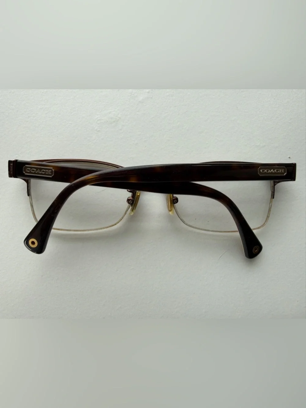 Coach HC5038 Montana Semi-Rimless Frames Satin Brown Women's Eyewear